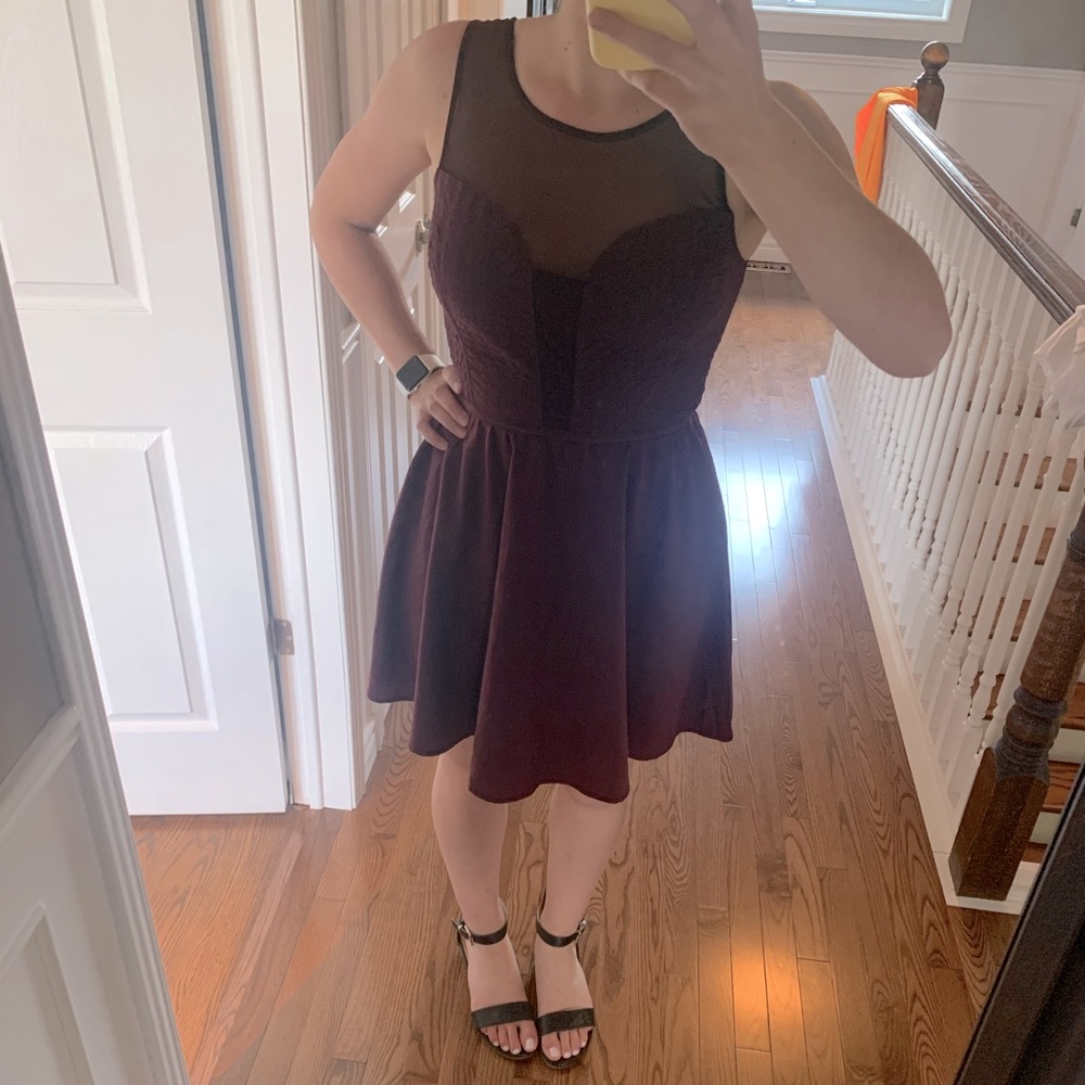 Dynamite maroon dress